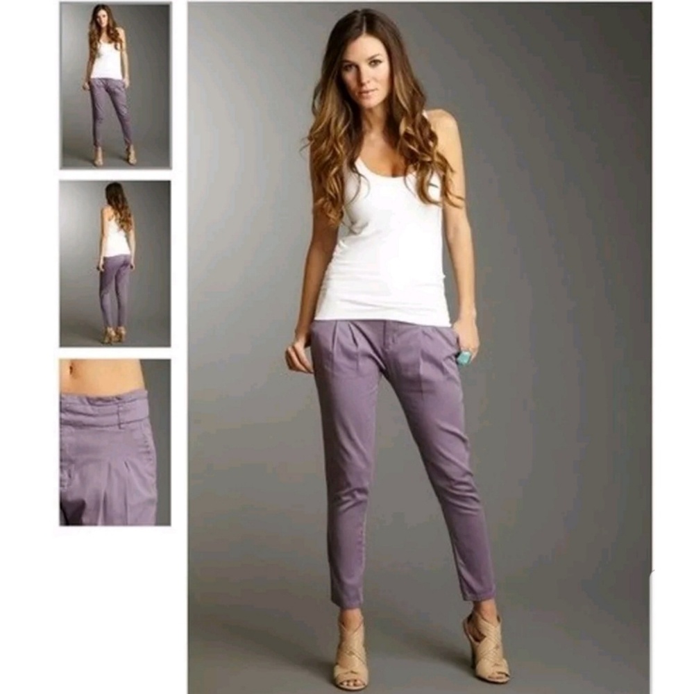 Tapered cigarette pants